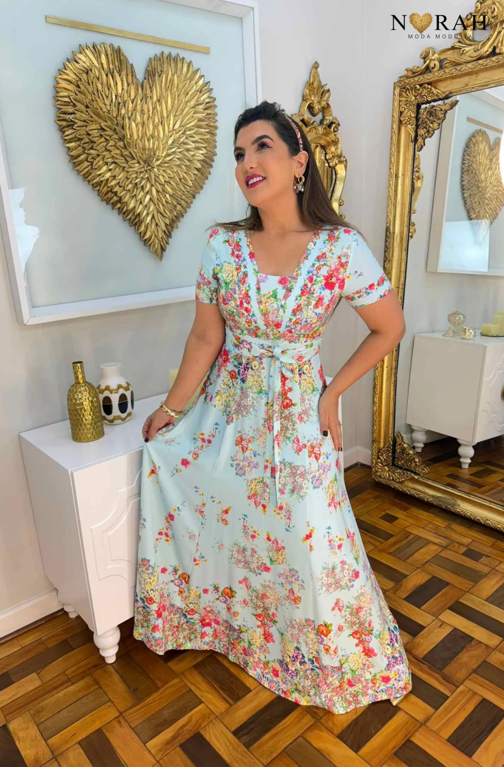 Vestido Sofia | Liberty longo - Feito para você