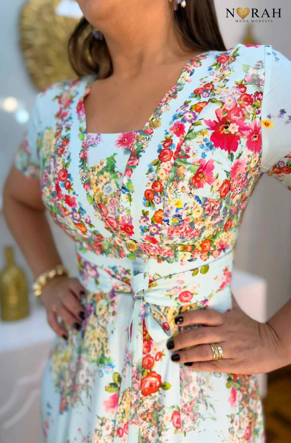 Vestido Sofia | Liberty longo - Feito para você