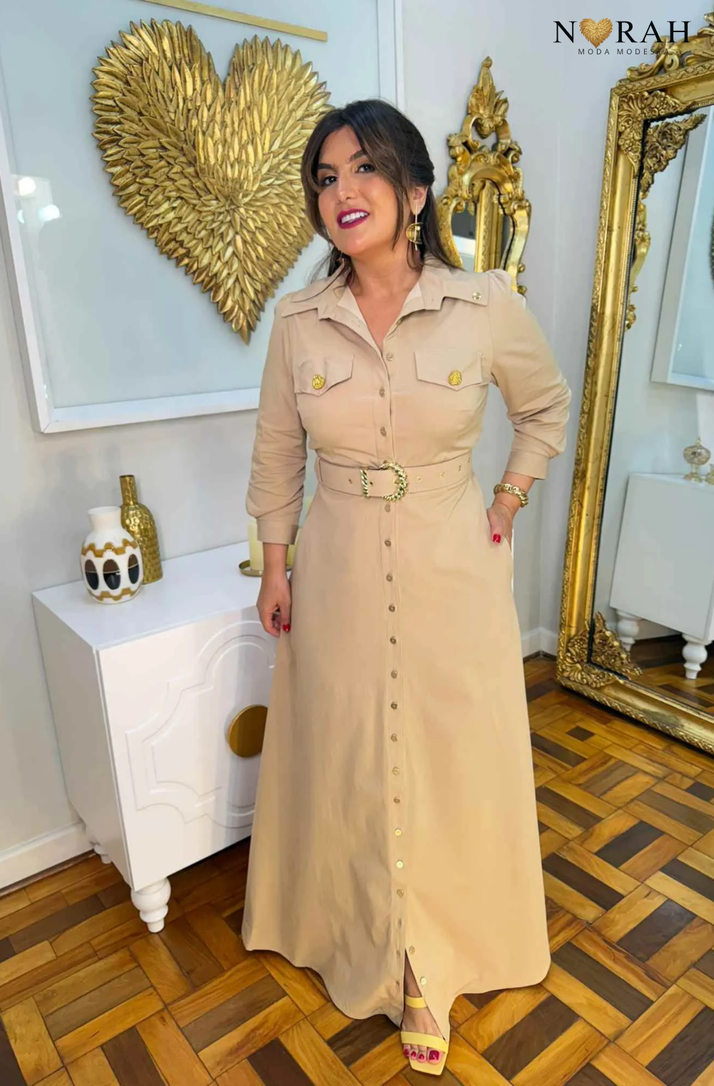 Vestido Lana | chemise super midi viscose premium