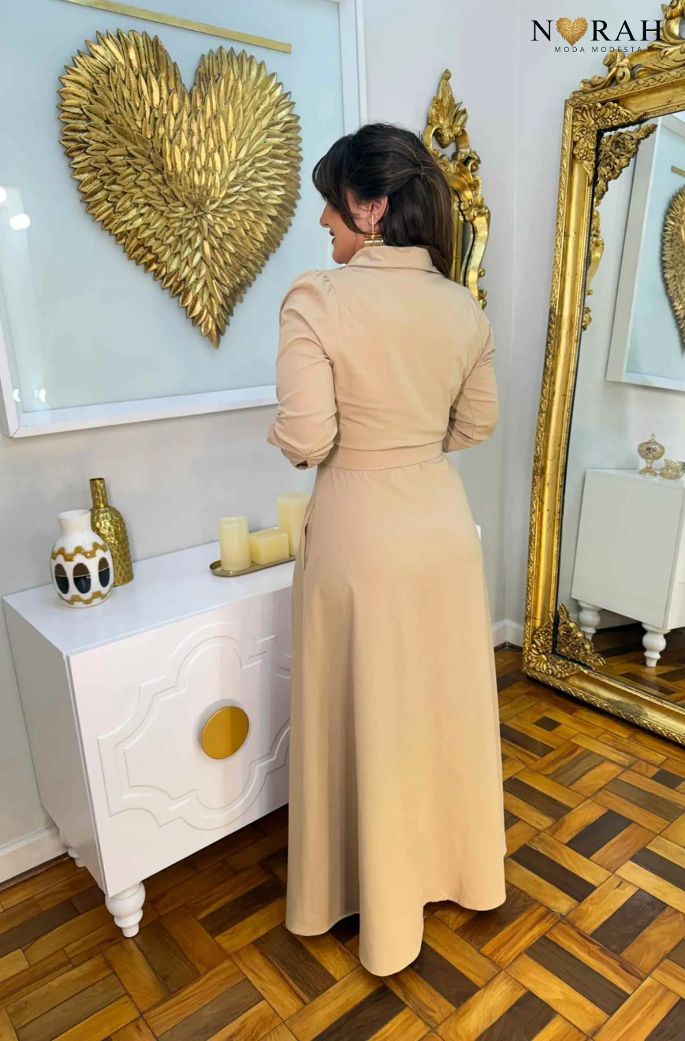 Vestido Lana | chemise super midi viscose premium