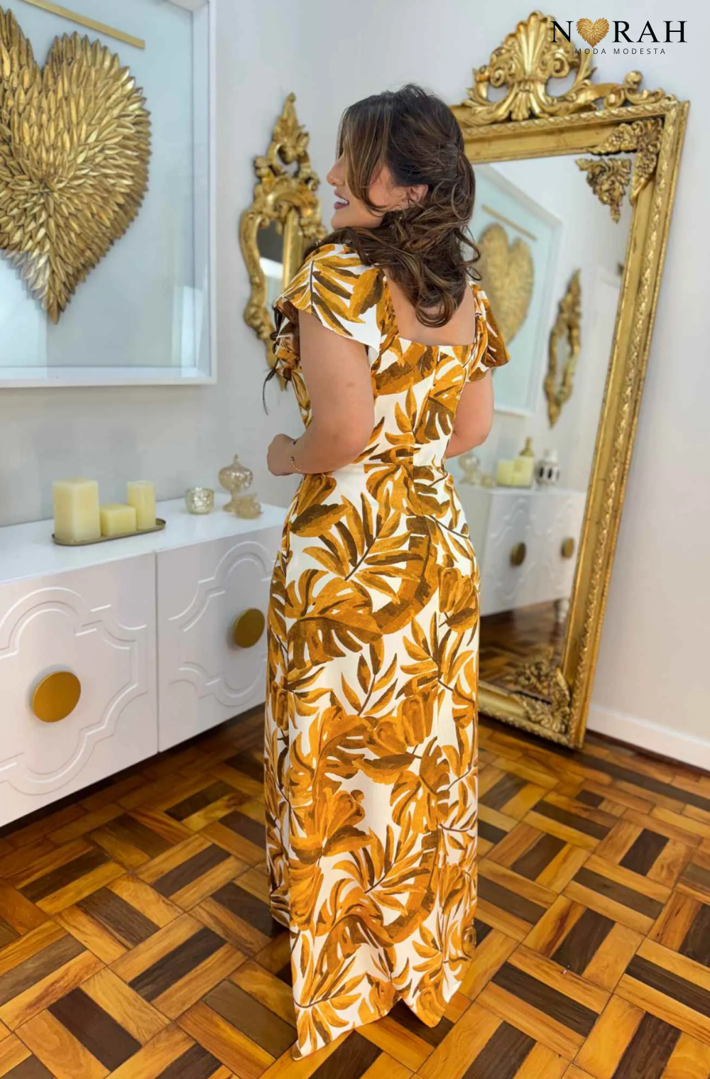 Vestido Luisa | Longo estampado Viscose