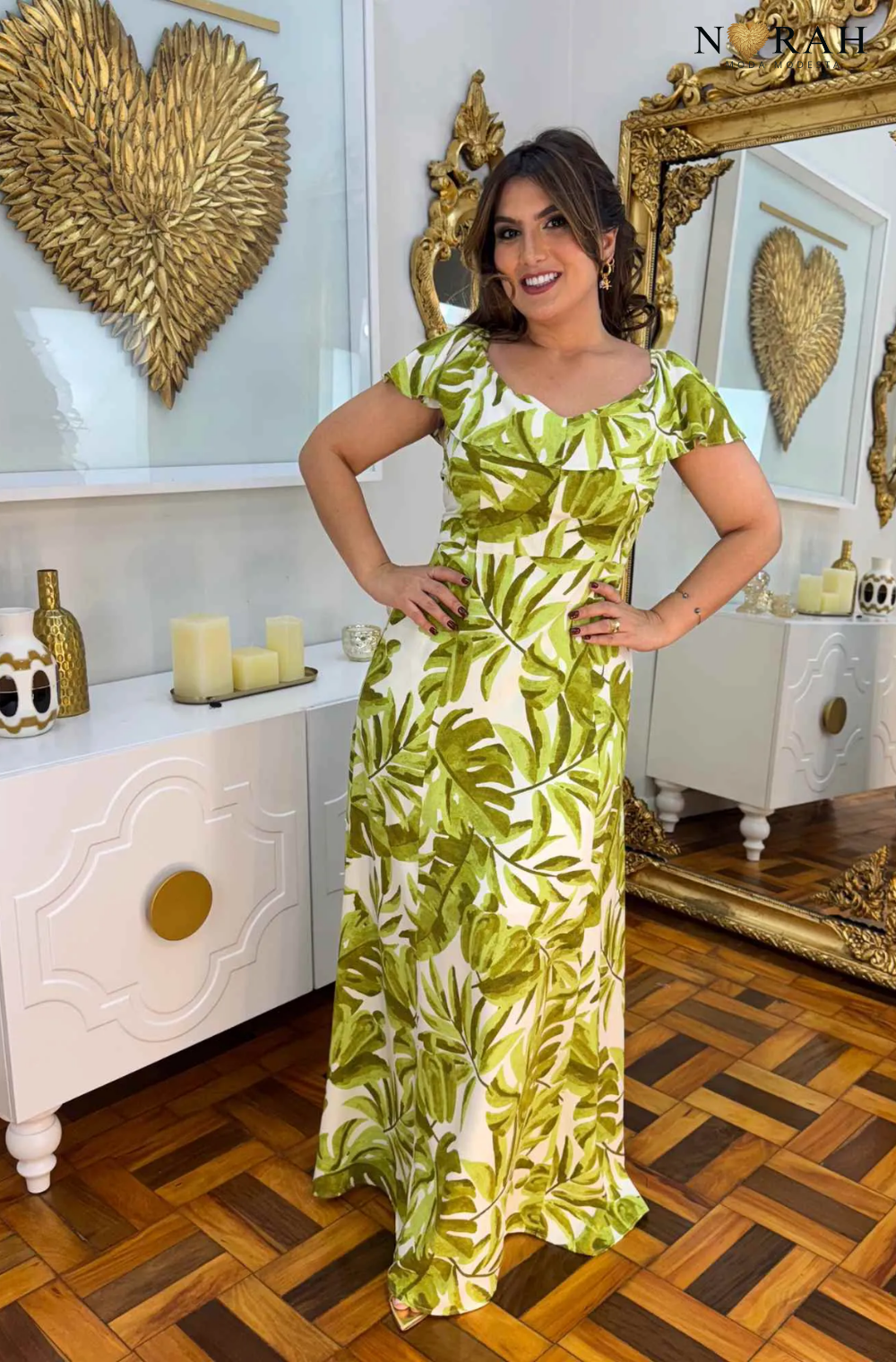 Vestido Luisa | Longo estampado Viscose