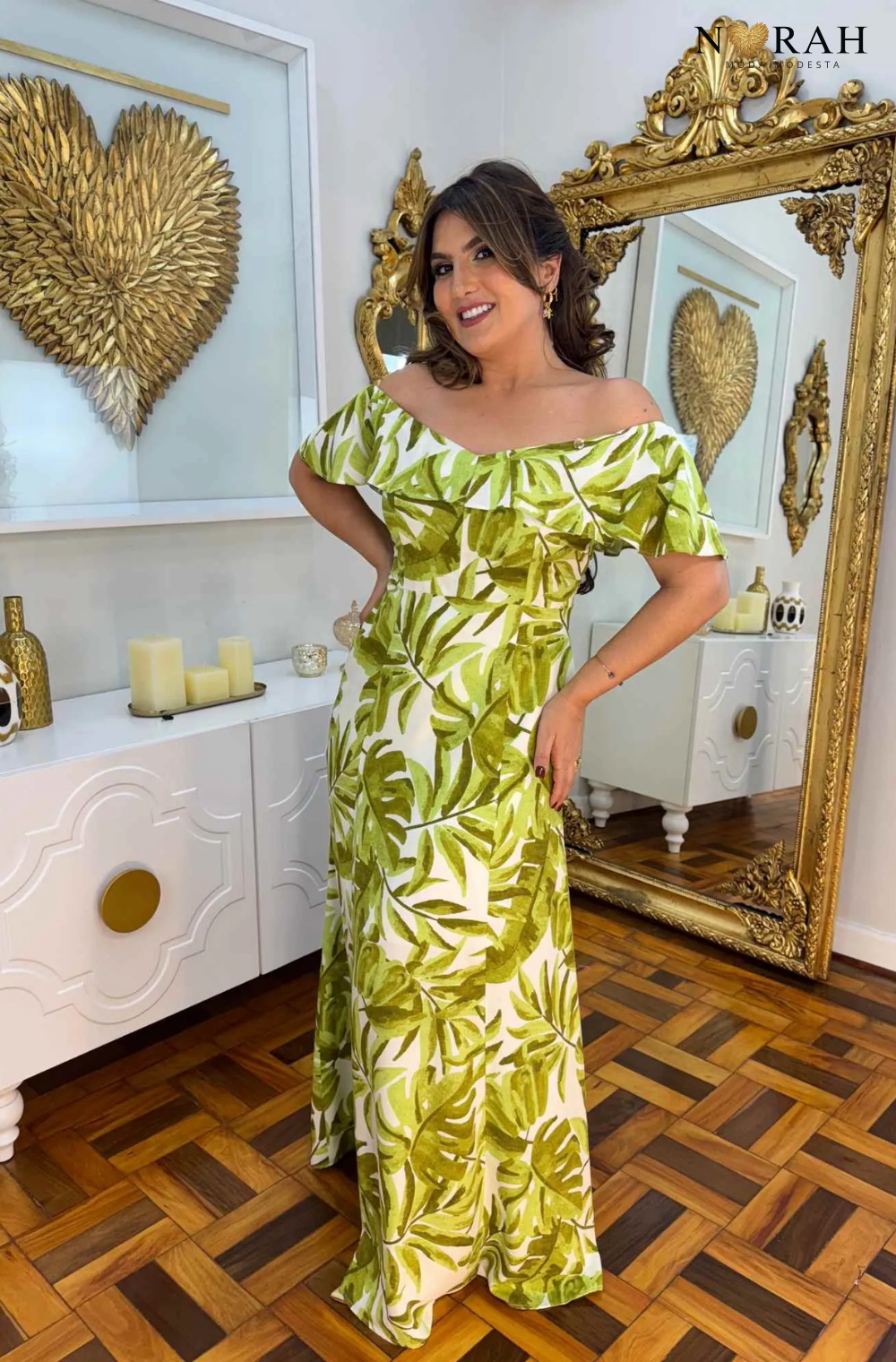 Vestido Luisa | Longo estampado Viscose